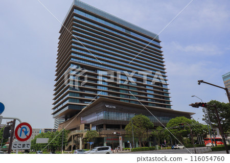 橫濱港未來 21 的橫濱威斯汀酒店和橫濱灣公寓的外觀 橫濱港未來 21 的橫濱威斯汀酒店和橫濱灣公寓的外觀 116054760