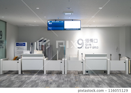 Airport boarding gate 116055129