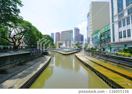 佔美清真寺,生命之河,吉隆坡,馬來西亞 佔美清真寺,生命之河,吉隆坡,馬來西亞 116055156