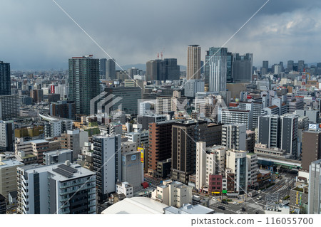 從通天閣看到的大阪市景 116055700
