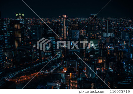 從梅田藍天大廈看大阪夜景 116055719