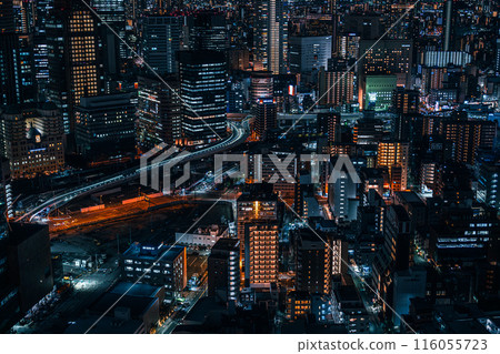 Osaka night view from Umeda Sky Building 116055723
