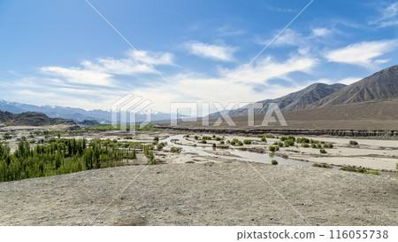Landscape of the Indus River Basin, Ladakh, India 116055738