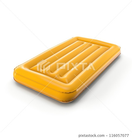 A white plastic rectangle gadget is on a white surface 116057077