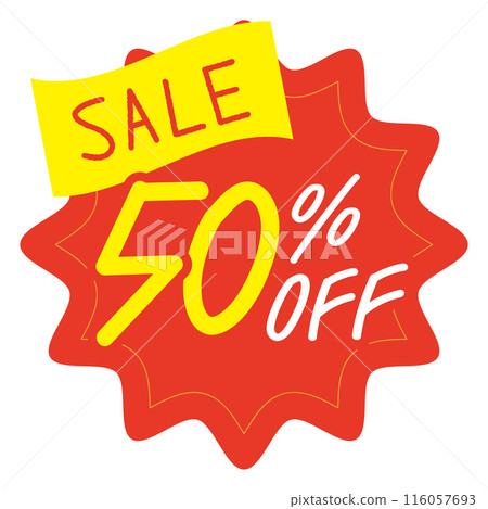 50% OFF sale icon 116057693