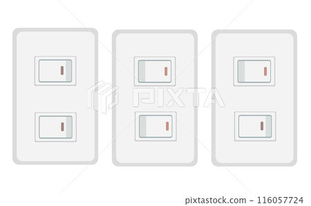 Electric switch illustration Electric switch illustration 116057724