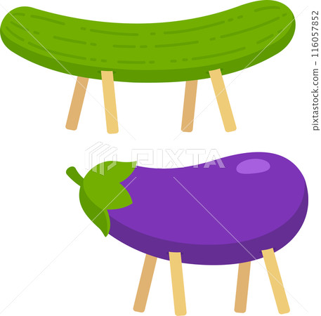 Eggplant and cucumber for Japanese Obon Eggplant and cucumber for Japanese Obon 116057852