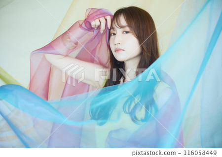 Summer woman portrait Summer woman portrait 116058449