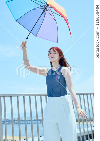 Summer woman portrait 116058484