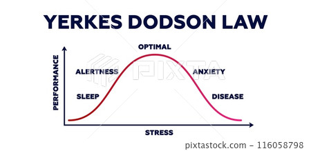 Yerkes dodson law. Psychological research for better results with medium intensity motivation 116058798