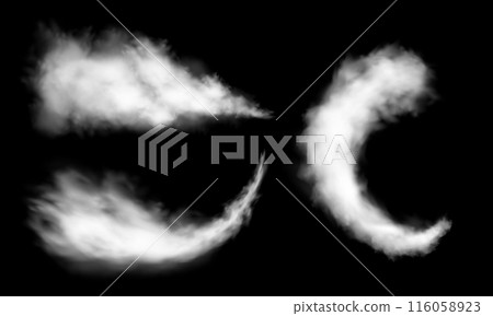 White smog effect steam powder explosion set on black gray checkered background vector White smog effect steam powder explosion set on black gray checkered background vector 116058923