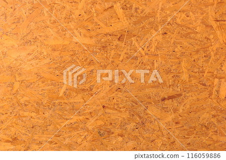 Texture of varnished chipboard. Abstract sawdust texture background. 116059886
