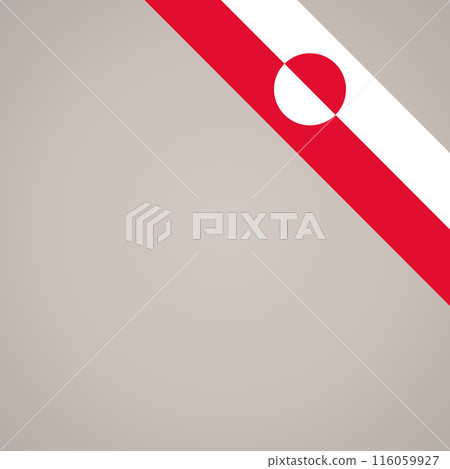 Corner ribbon flag of Greenland Corner ribbon flag of Greenland 116059927