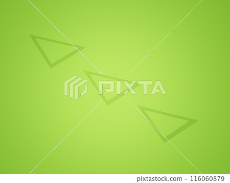 Triangle frame. Simple arrow. Green gradient. 116060879