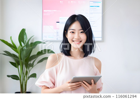 Female college student studying data science in information technology_1 Female college student studying data science in information technology_1 116061294