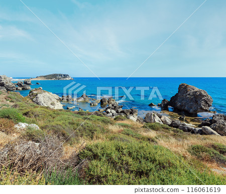 Sea beach near Rocca di San Nicola, Agrigento, Sicily, Italy 116061619