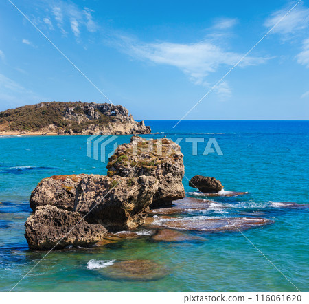 Rock in sea near Agrigento, Sicily, Italy Rock in sea near Agrigento, Sicily, Italy 116061620