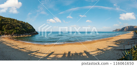 Morning sandy sea beach Morning sandy sea beach 116061650