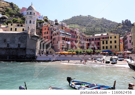 World Heritage Site: Vernazza in Cinque Terre, Italy, Europe 116062456