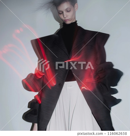 Explore Abstract Fashion Photography with avantgarde high fashion lit by neon lights 116062638
