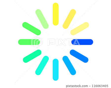 冷色加載圖示的插圖 冷色加載圖示的插圖 116063405