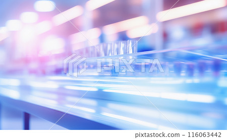 The blurred abstract background of the pharmacy. 116063442