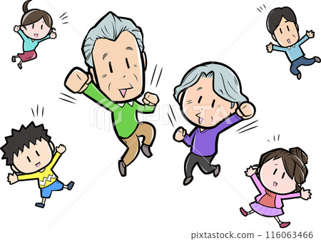 Cheerful grandparents 116063466