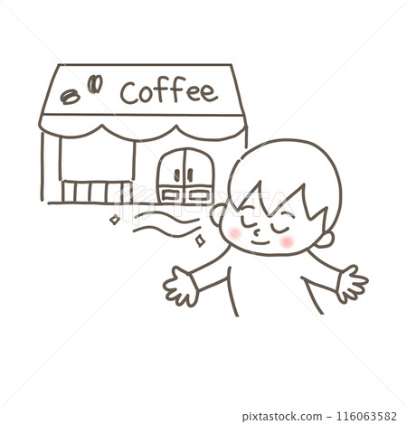 咖啡廳的咖啡香味 116063582