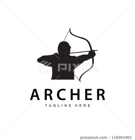 Archer logo vintage design old inspiration archer tool arrow template brand 116063965