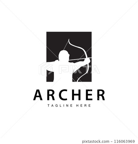 Archer logo vintage design old inspiration archer tool arrow template brand 116063969