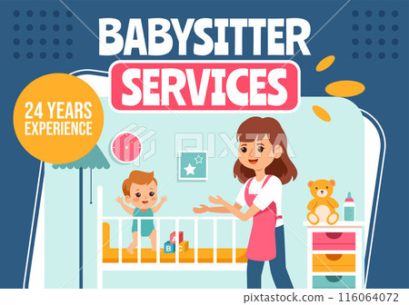 Babysitter or Nanny Services Social Media Background Flat Cartoon Hand Drawn Templates Illustration Babysitter or Nanny Services Social Media Background Flat Cartoon Hand Drawn Templates Illustration 116064072