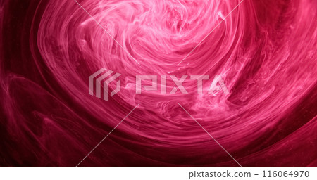 Paint splash water. Mist vortex. Defocused pink red color glowing steam texture ink floating whirl rotation abstract art background. Paint splash water. Mist vortex. Defocused pink red color glowing steam texture ink floating whirl rotation abstract art background. 116064970