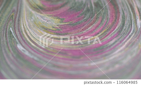 Glitter ink swirl. Sparkling vortex. Blur pink gray color shimmering particles texture paint mix layers wave abstract art background. Glitter ink swirl. Sparkling vortex. Blur pink gray color shimmering particles texture paint mix layers wave abstract art background. 116064985