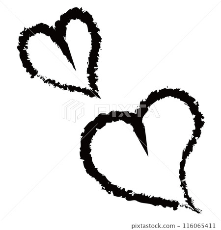 Pencil-style heart drawing 2 116065411