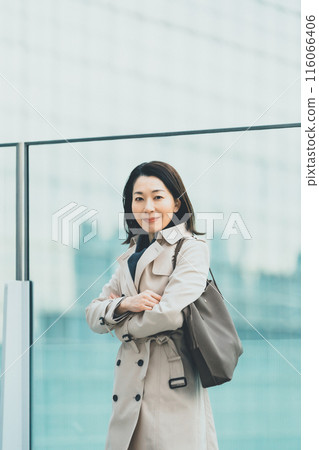 businesswoman, winter, business 116066406