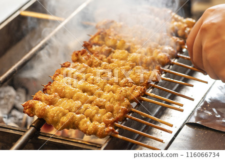 福岡特產:雞皮烤雞肉串 福岡特產:雞皮烤雞肉串 116066734