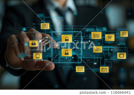 Email and Digital cybersecurity and network protection 116066941