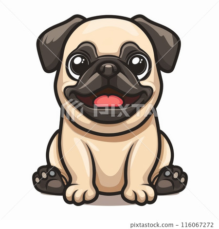 A cartoon dog with a tongue sticking out A cartoon dog with a tongue sticking out 116067272
