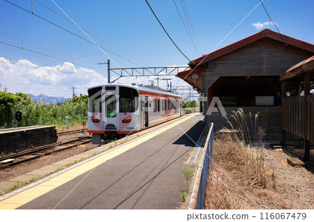 <島根縣> 一畑口站 松江方向來的電車 <島根縣> 一畑口站 松江方向來的電車 116067479