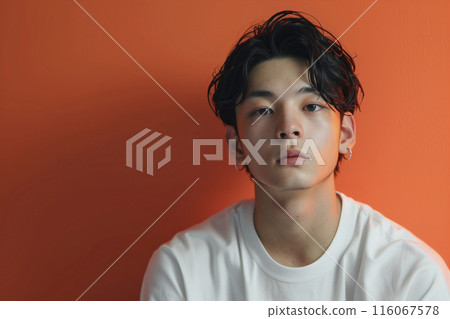 Handsome Asian man portrait 116067578