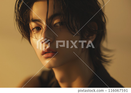 Handsome Asian man portrait 116067591