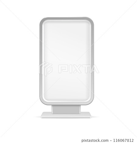 City light billboard with frame. Vector 116067812