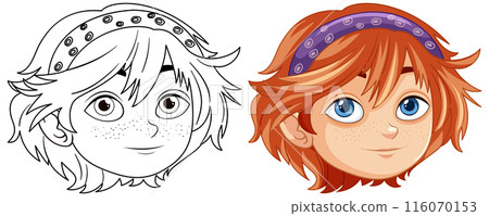 Hippy Boy Character Illustration Hippy Boy Character Illustration 116070153