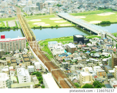 A first-class river: Tilt-shift photography A first-class river: Tilt-shift photography 116070237