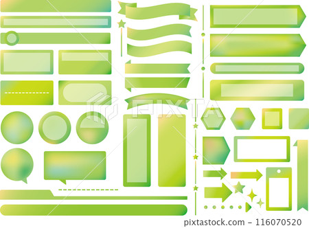 A set of watercolor-style headings that can be used for headings and captions A set of watercolor-style headings that can be used for headings and captions 116070520