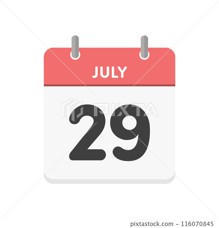 7月29日/7月29日曆圖示-7月29日日期的簡單日曆素材 7月29日/7月29日曆圖示-7月29日日期的簡單日曆素材 116070845