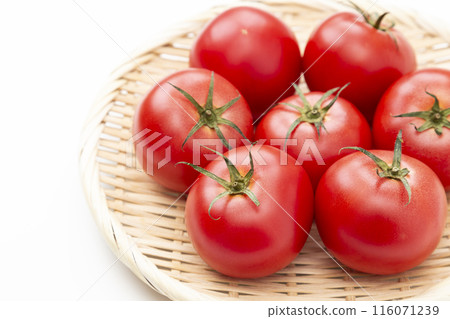 Tomatoes on white background 116071239