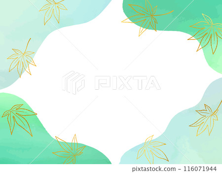 楓葉框架illustration_green 116071944