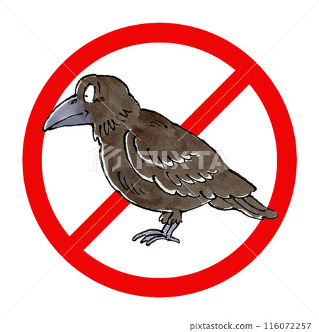 禁止烏鴉標誌 禁止烏鴉標誌 116072257