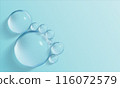 Water drop abstract background. Soft gradient color. Looking smooth experience. Ethereal water drop composition. Harmonious droplet. Droplet abstraction. 116072579